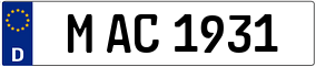 Trailer License Plate